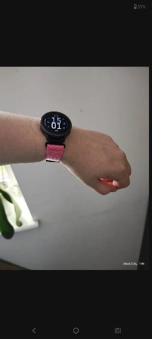 Customer photo review of Amazfit Nylon Watch Strap - Breathable Comfort Band for Smartwatch