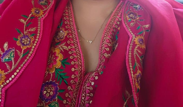 Customer photo review of Trio of Twinkle Necklace