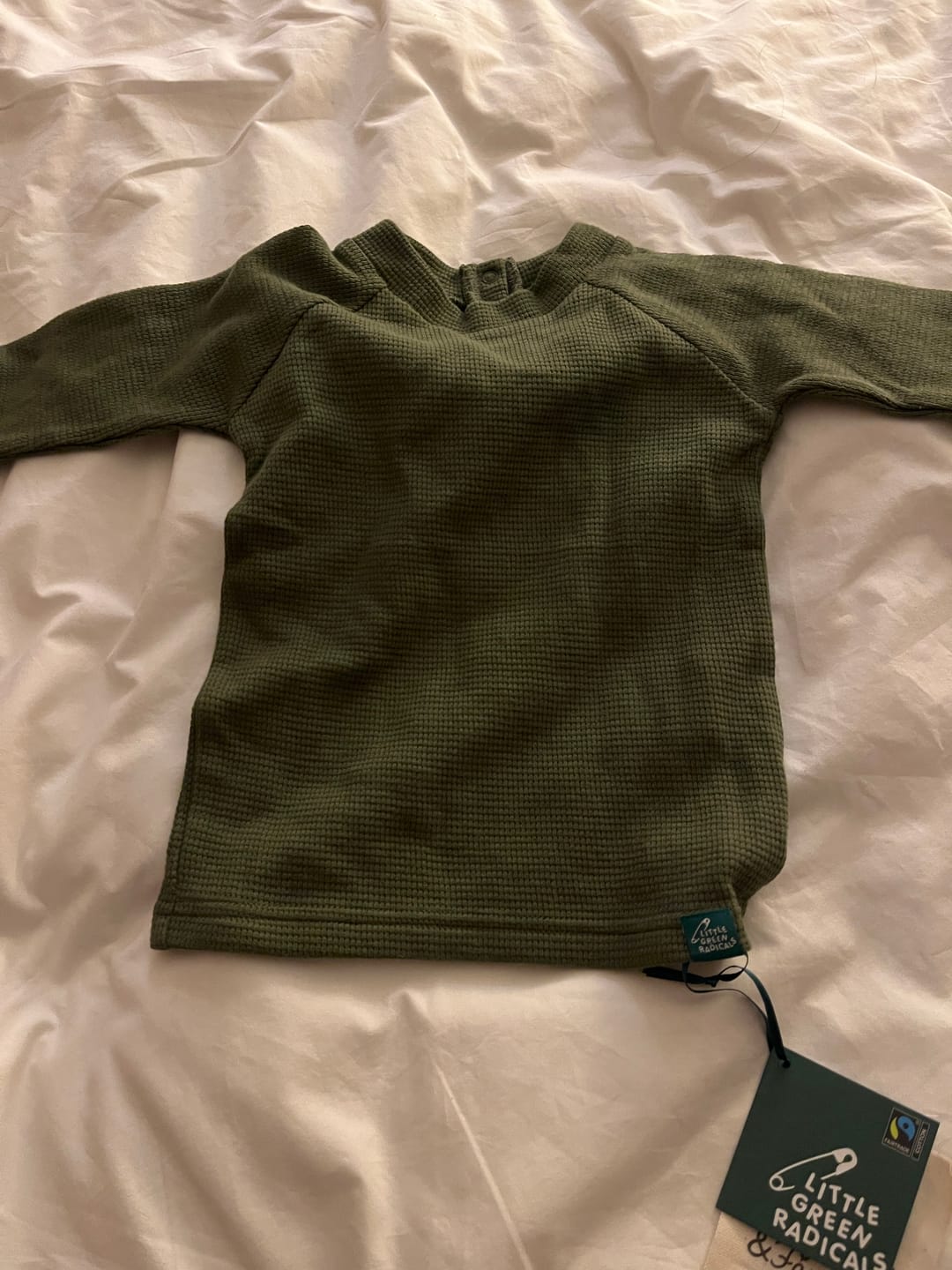 Customer photo review of Chive Waffle Long Sleeve Cosy Top