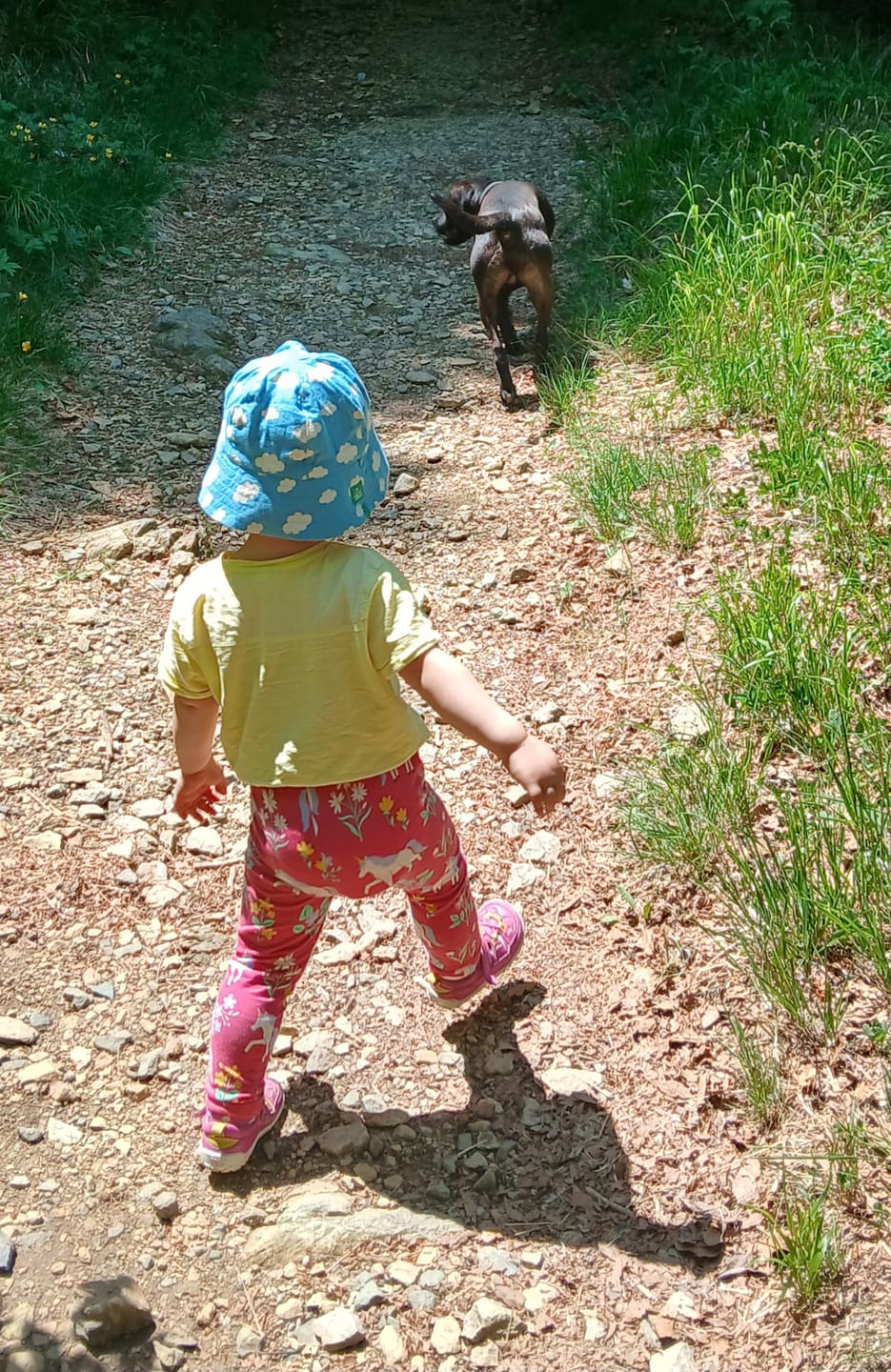 Customer photo review of Blue Clouds Reversible Sunhat