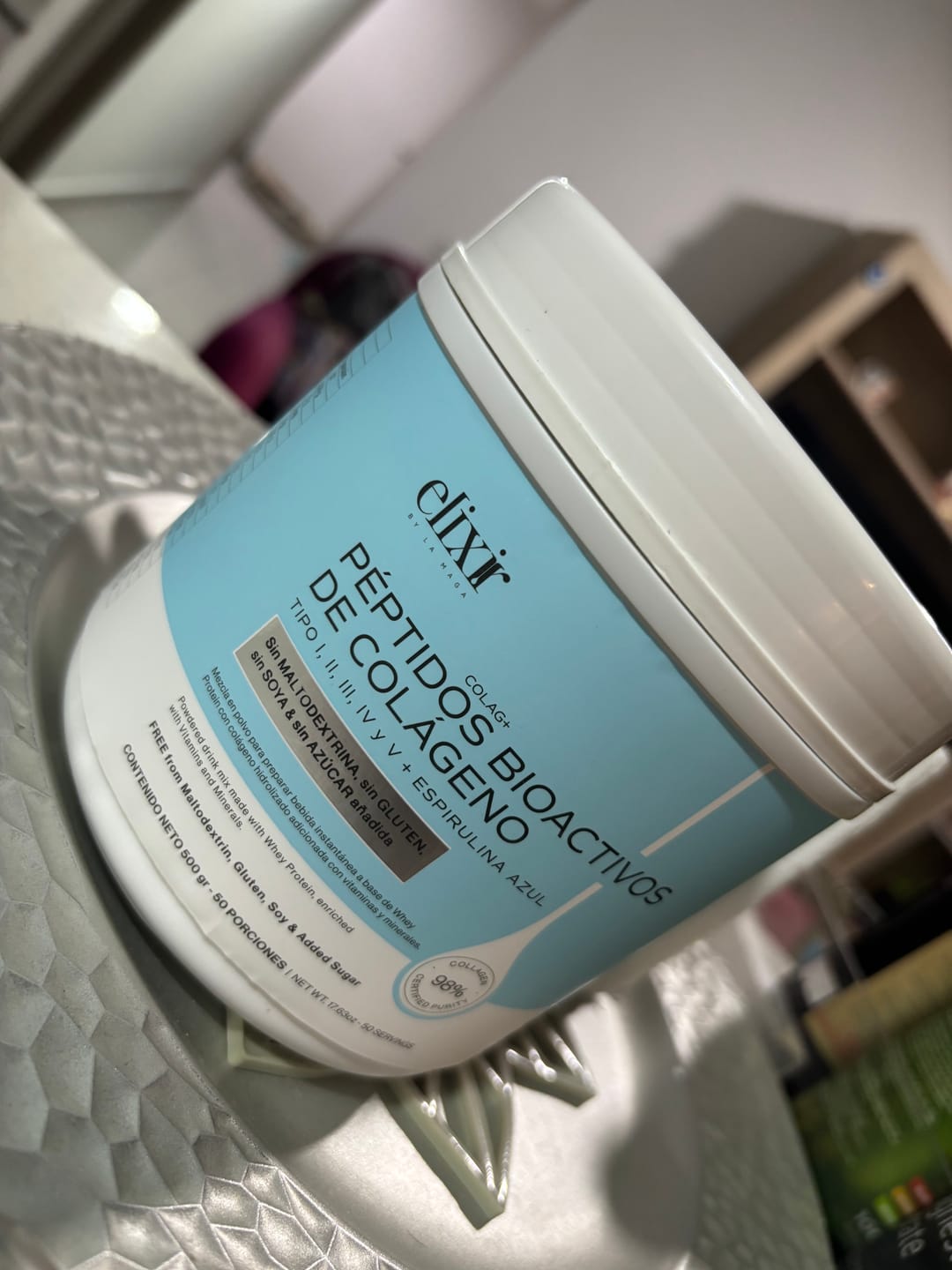 Customer photo review of PÉPTIDOS BIOACTIVOS DE COLÁGENO