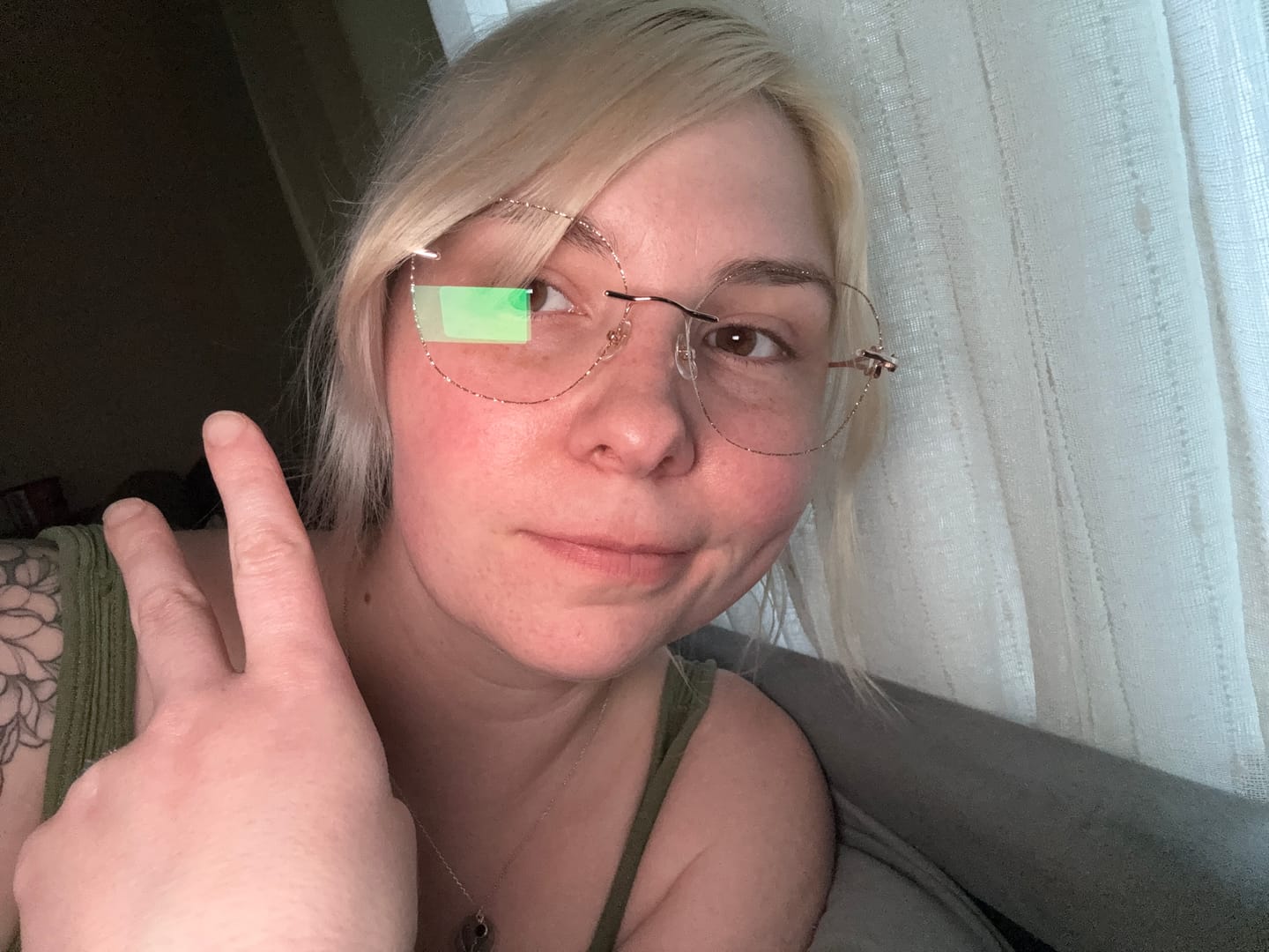 Customer photo review of Aria Eyeglasses