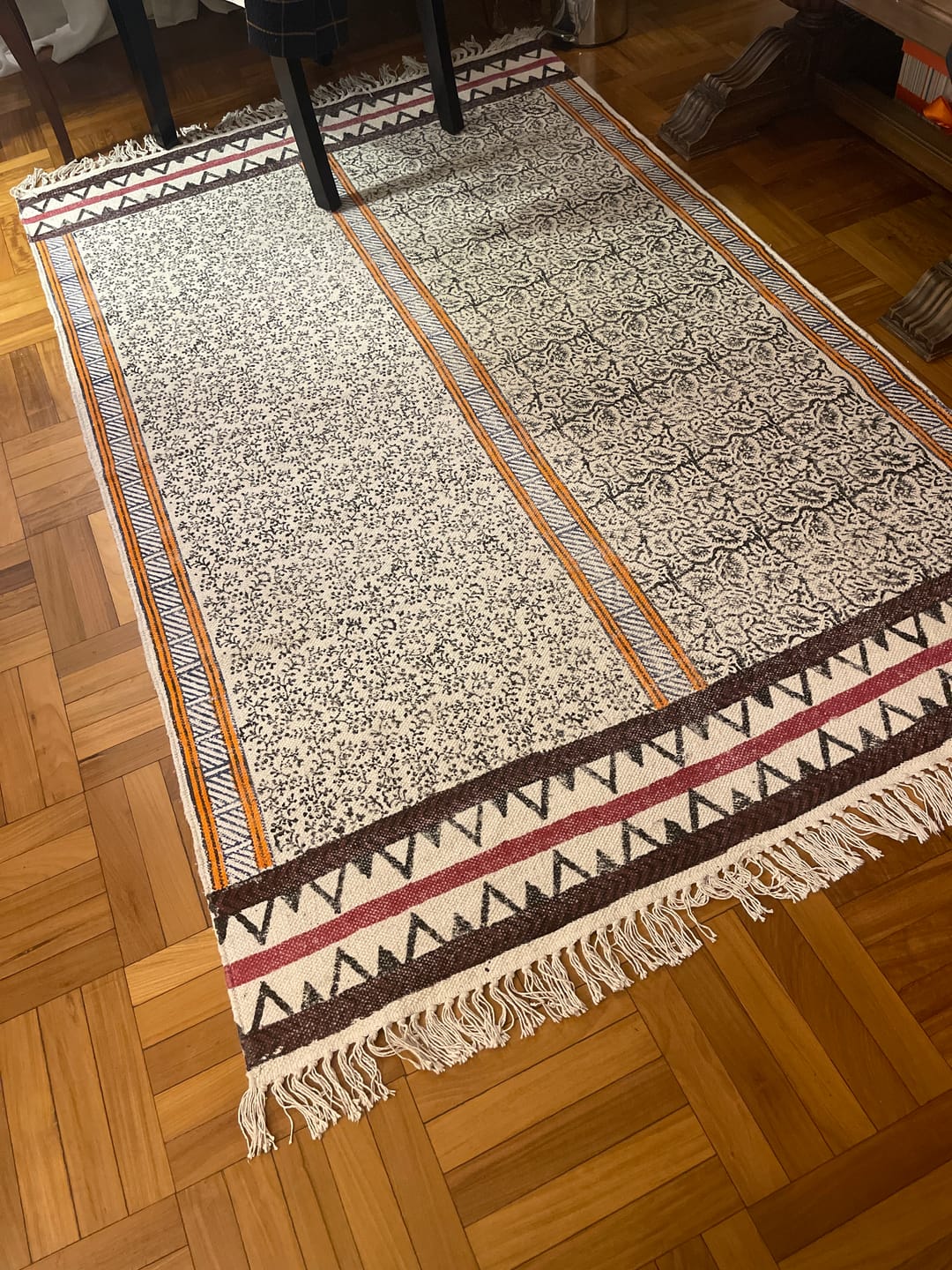 Customer photo review of Block Print Rug MISHRAN 120*180 cm