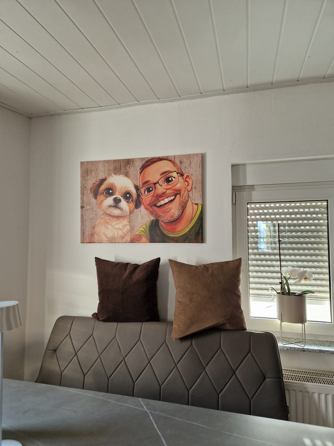 Customer photo review of Personalisierte Leinwand - Animiertes Portrait