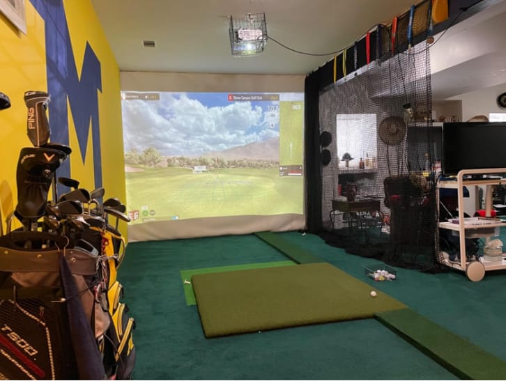 Customer photo review of White Golf Netting Material 10'x20' - Golf Hitting Net for Backyard