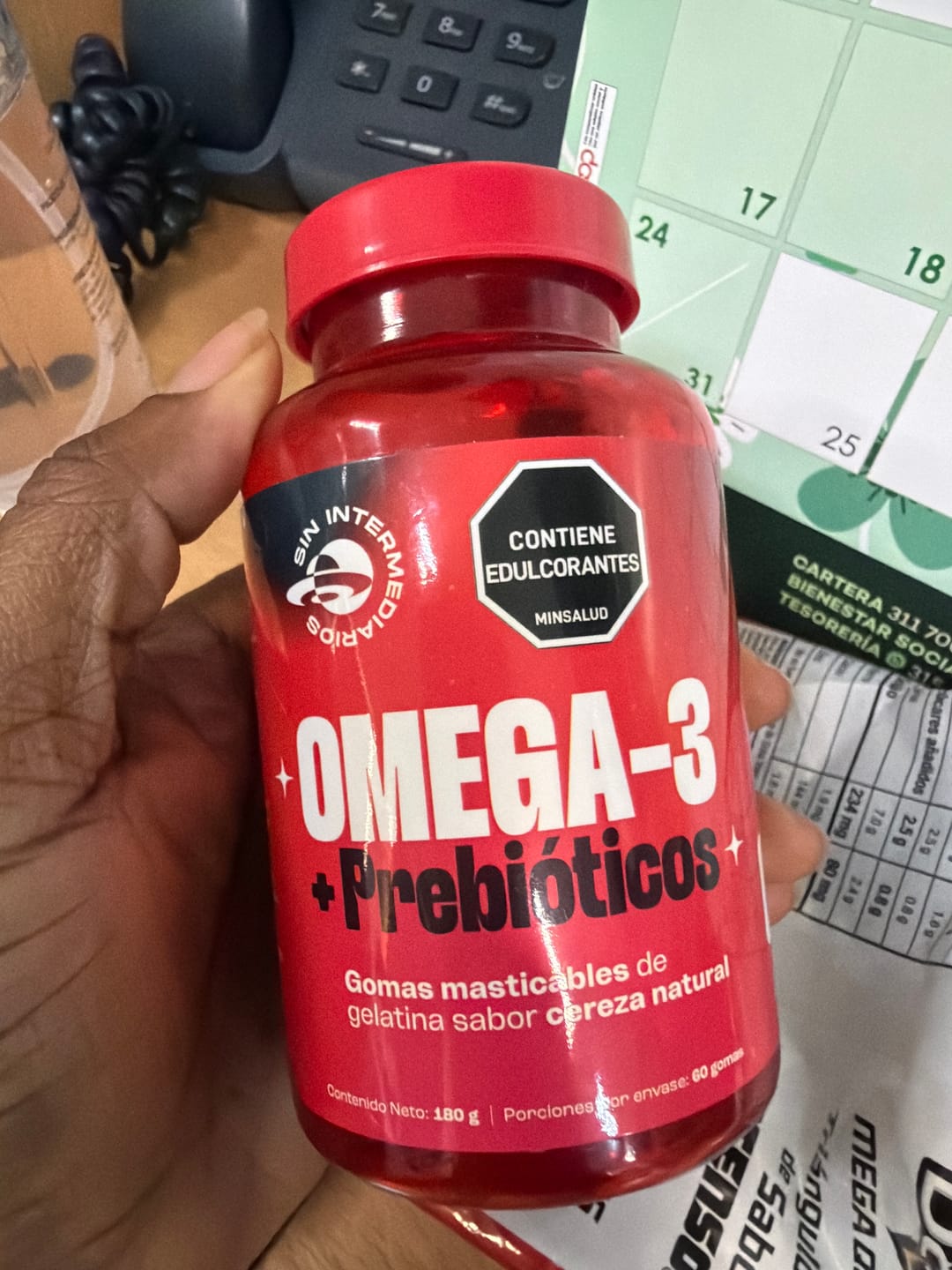 Customer photo review of Gomas con Omega 3 DHA y Prebióticos