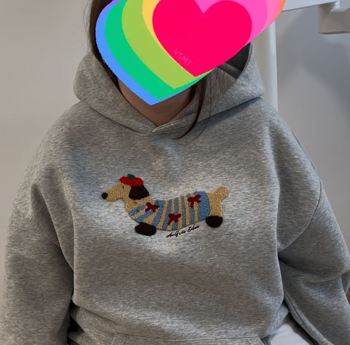 Customer photo review of Aelfric Eden Cartoon Dachshund Hoodie