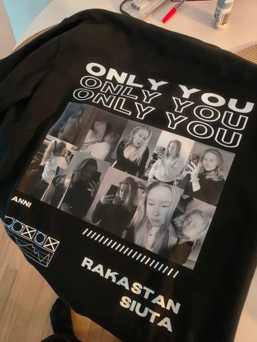 Customer photo review of Custom Only You Photo Tee/Crewneck/Hoodie