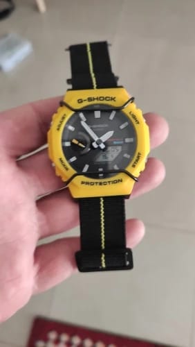 Customer photo review of Amazfit Watch Bands Nylon One Size Fits All Universal Strap