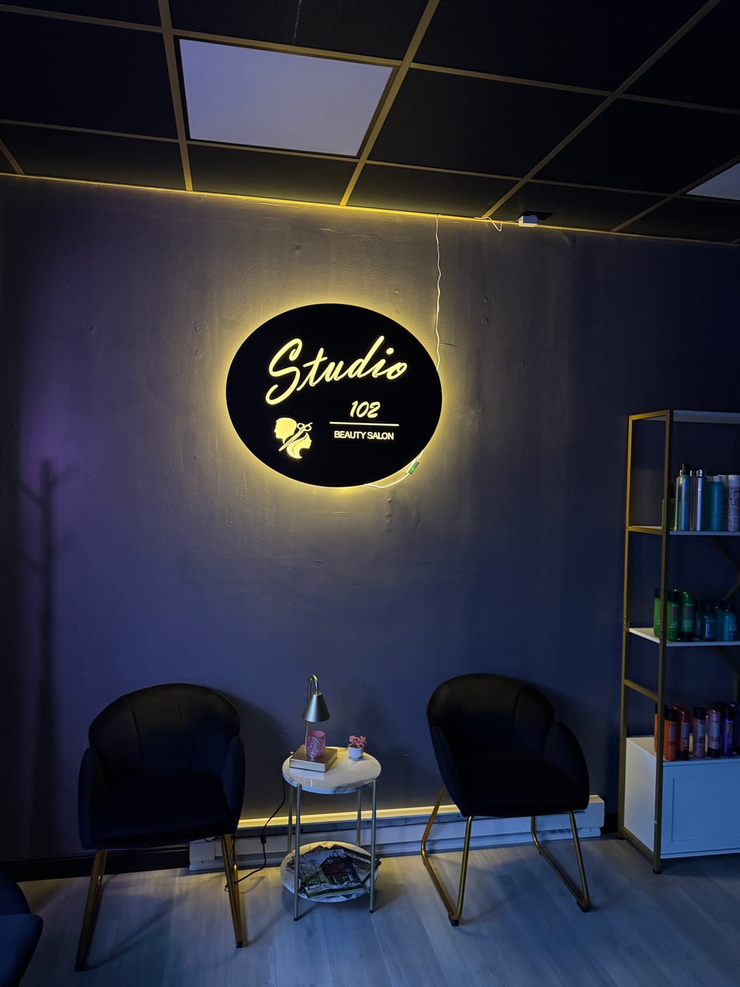 Customer photo review of Interior Front and Backlit Custom Sign (S6)