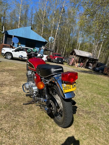 Customer photo review of Stock Style CB750K (1972‑76) Seat Assembly | Replaces OEM 77200‑341‑701 / 77200‑341‑000