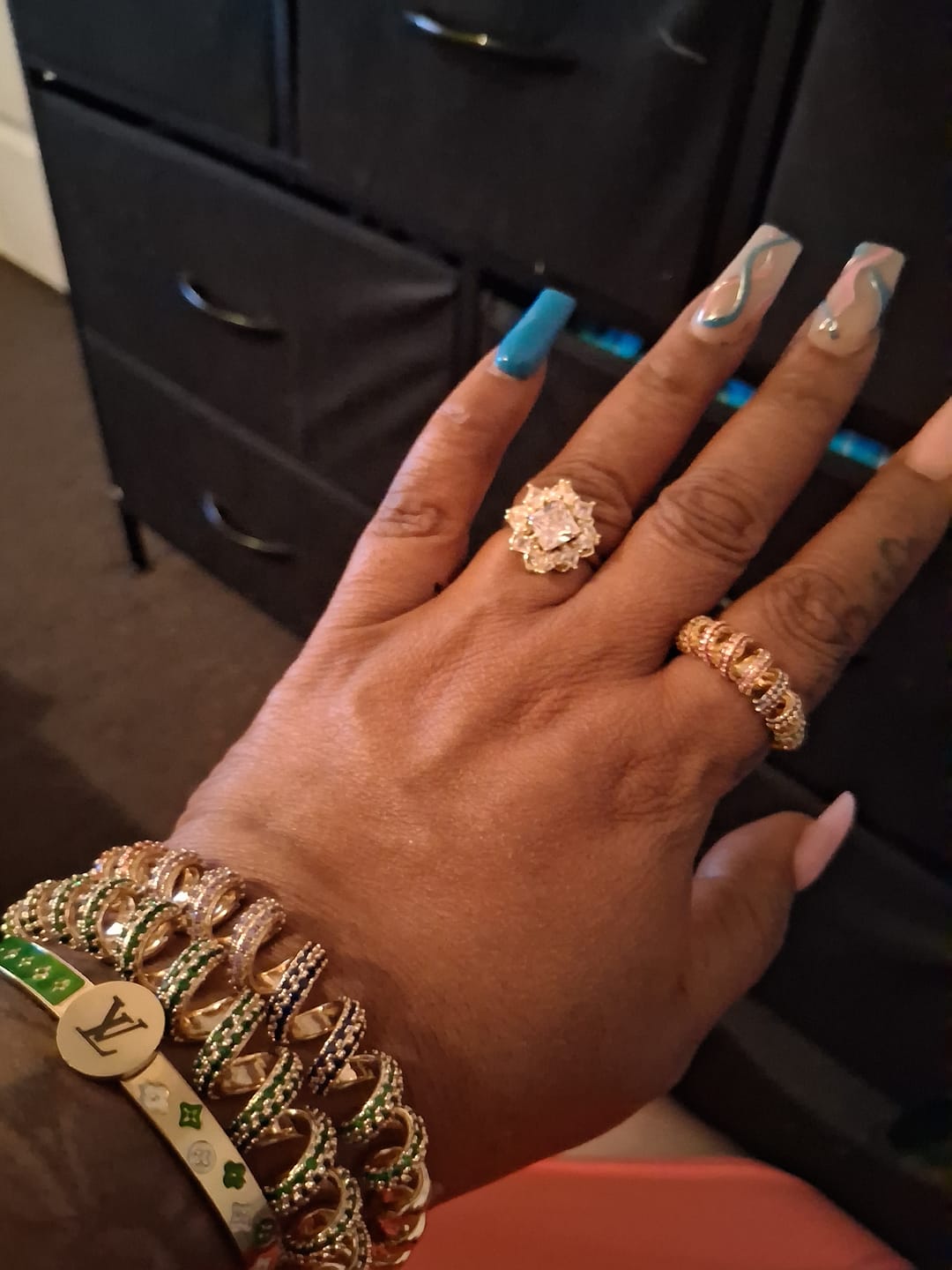Customer photo review of ONION RING BRACELETS
