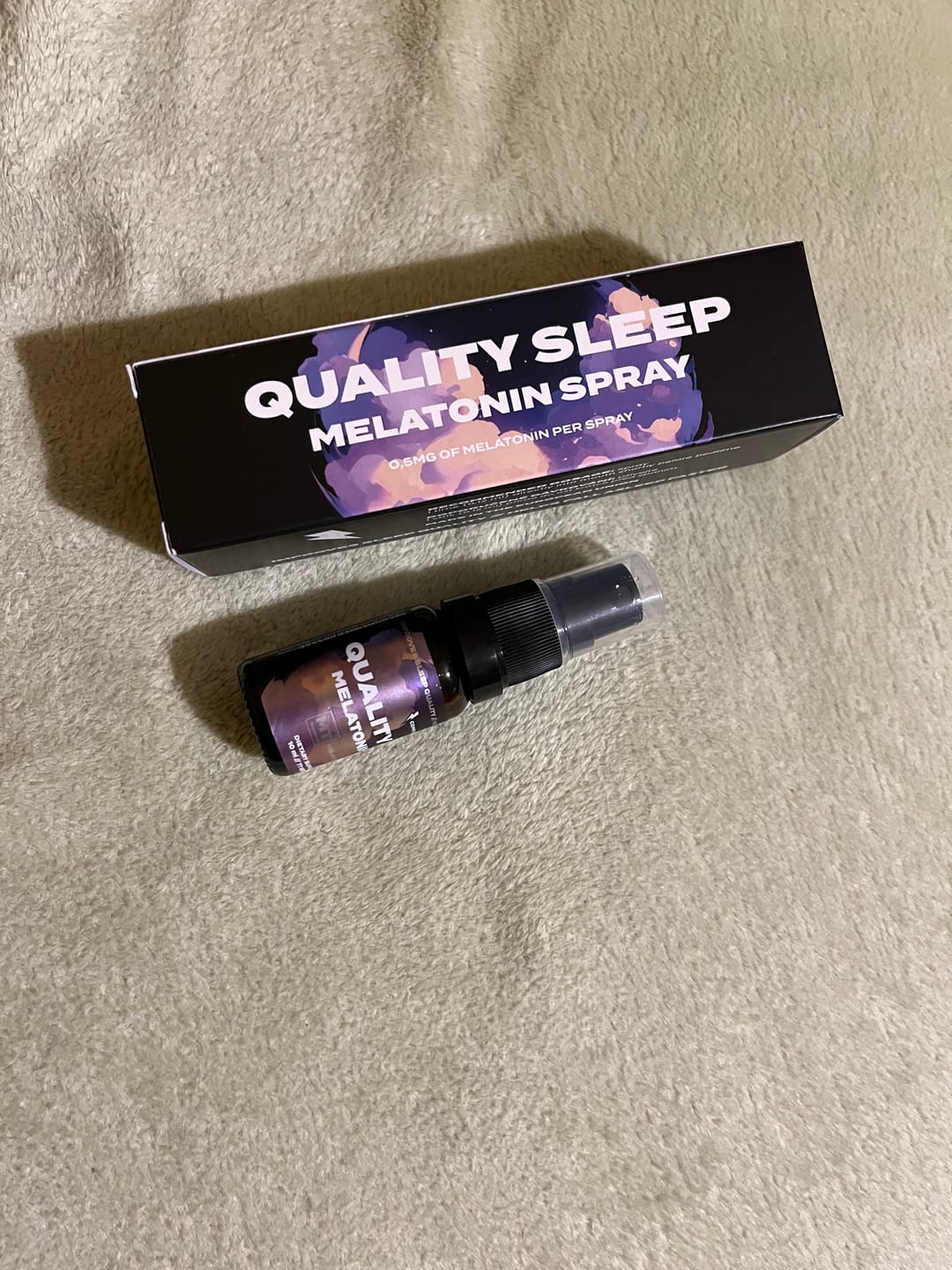 Customer photo review of Melatonin Sleep Spray