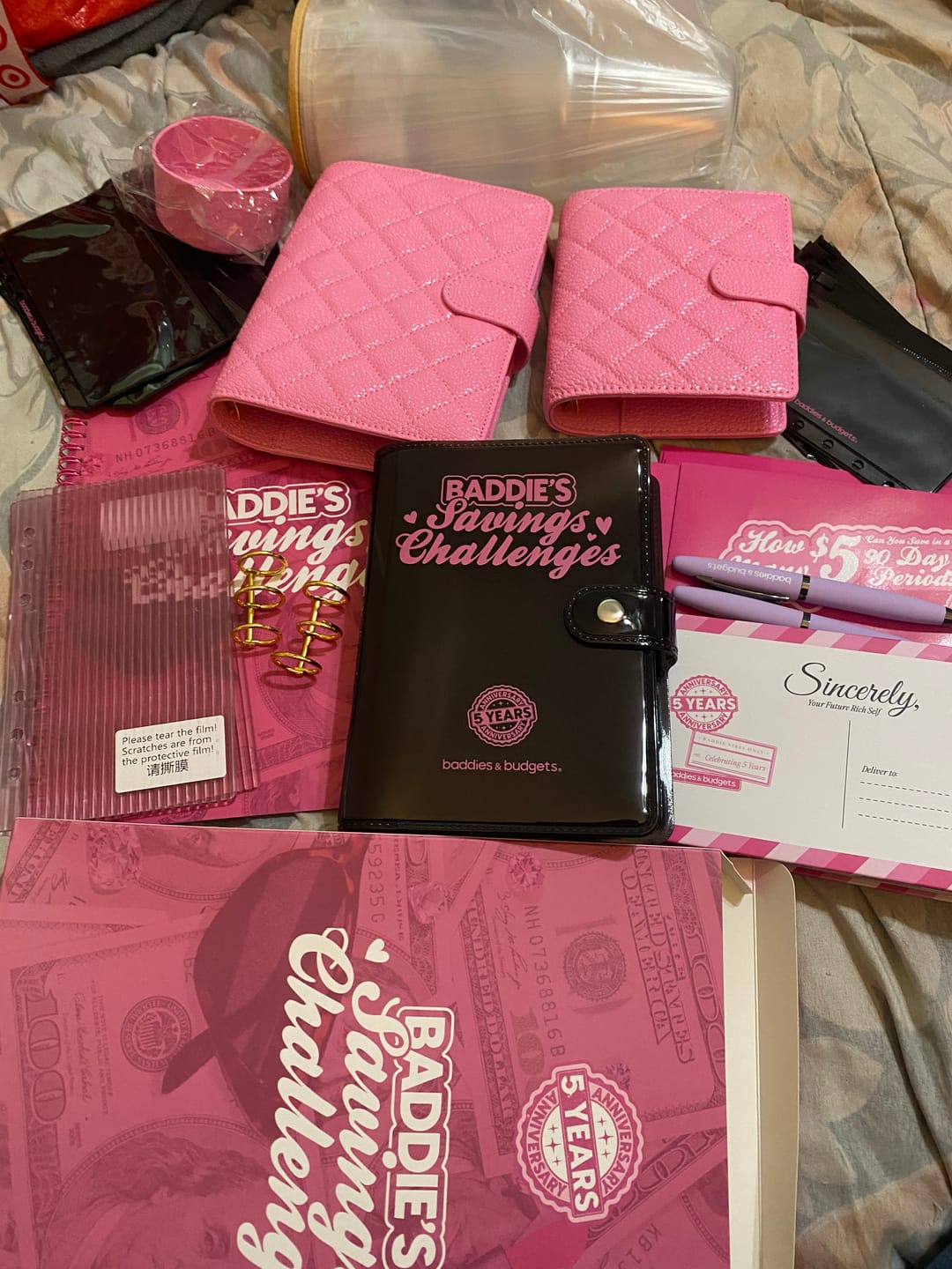 Customer photo review of Baddies & Budgets 5th Anniversary Limited Edition Box