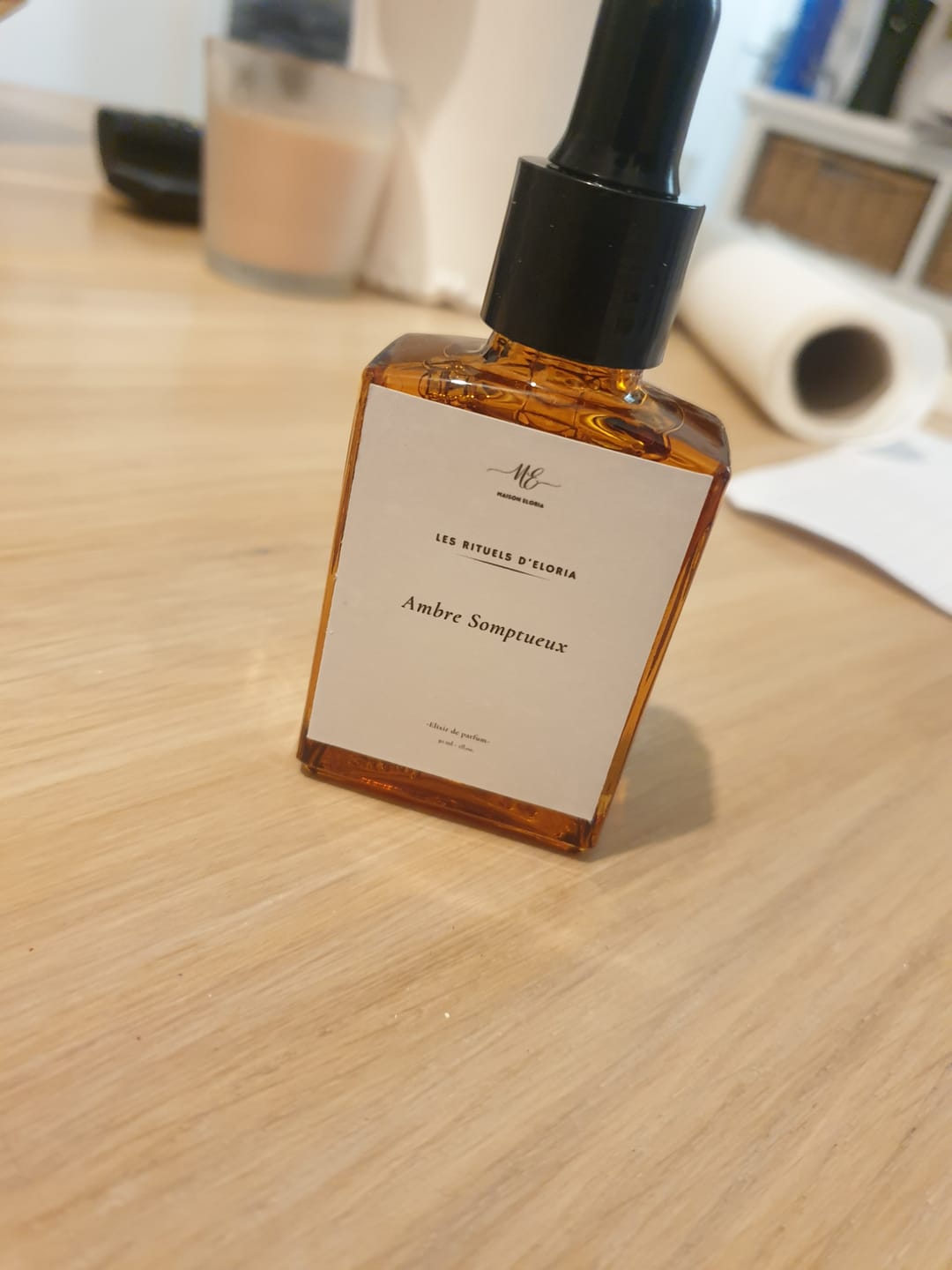 Customer photo review of Ambre Somptueux - Élixir de diffusion d'Intérieur