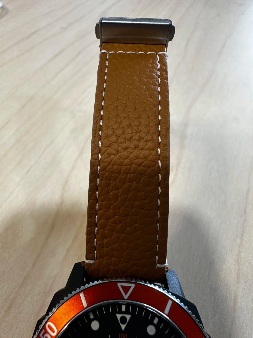 Customer photo review of Amazfit Leather Watch Bands Genuine Cowhide Replacement Strap for Smartwatch