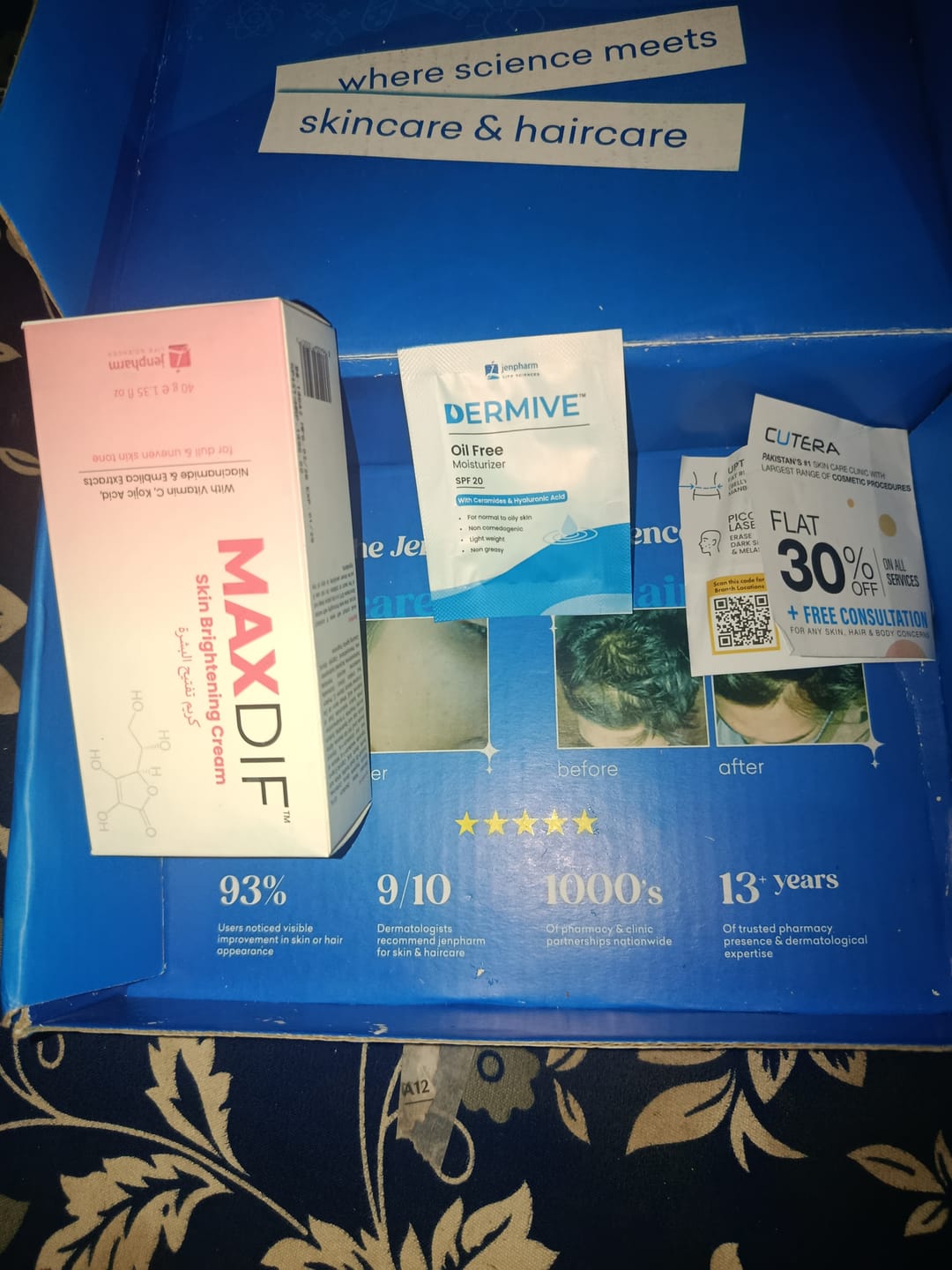 Customer photo review of Maxdif Brightening Cream