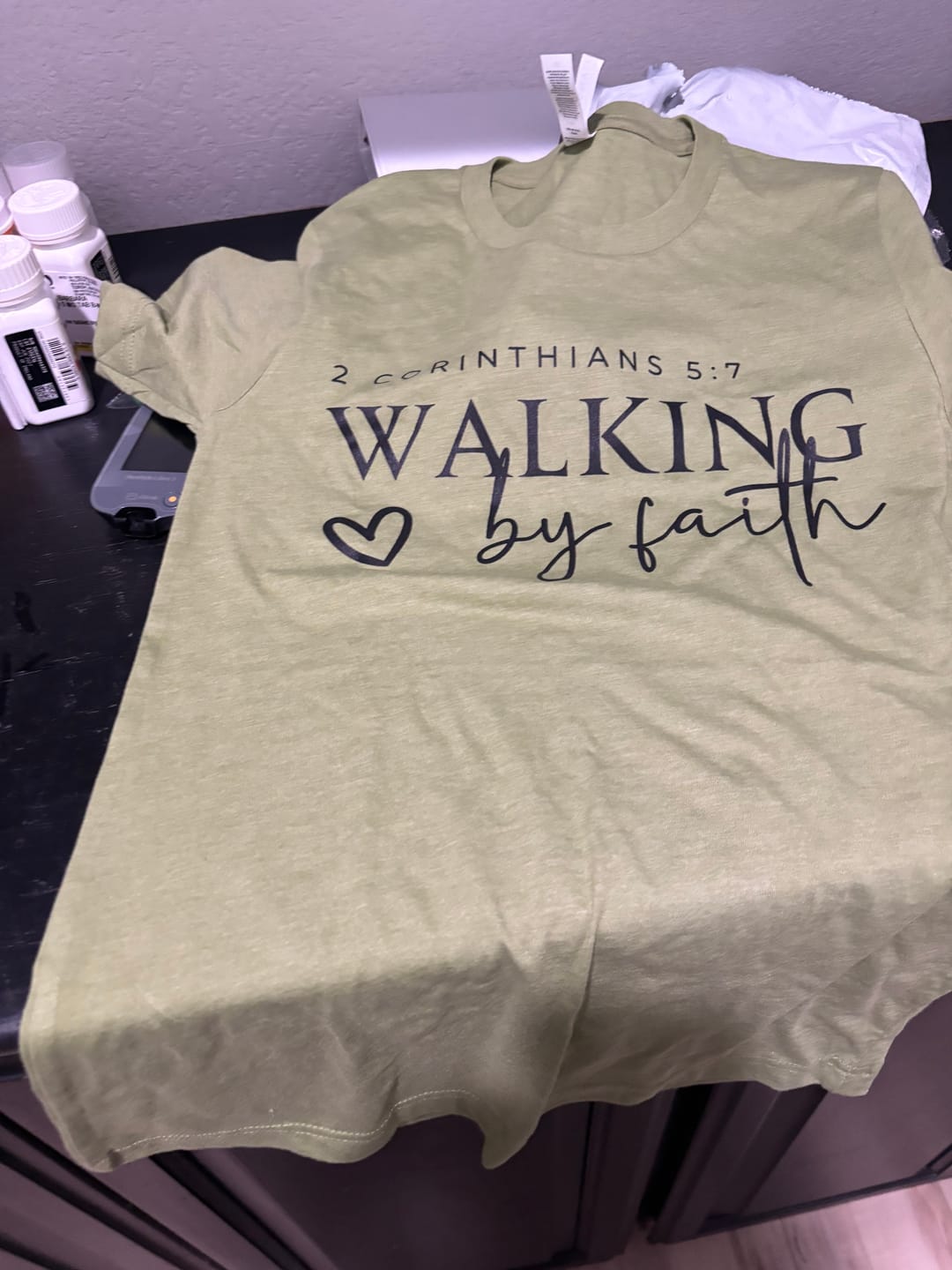 Customer photo review of Walking By Faith