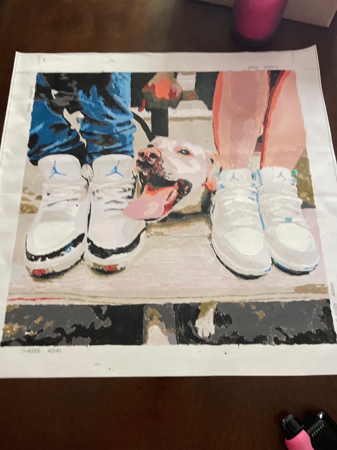 Customer photo review of Custom Paint by Number