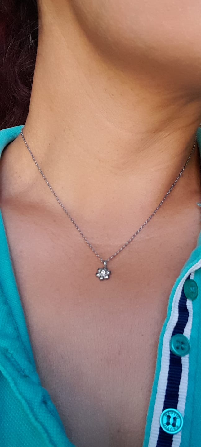 Customer photo review of Collar Posie Plata