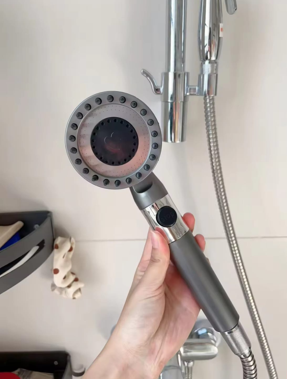 Customer photo review of Filtered High Pressure Shower Head