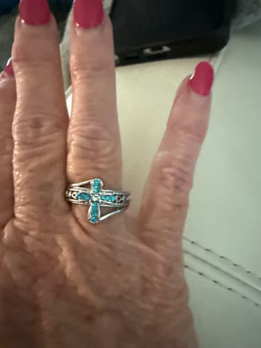 Customer photo review of GOD'S PROMISE CROSS RING