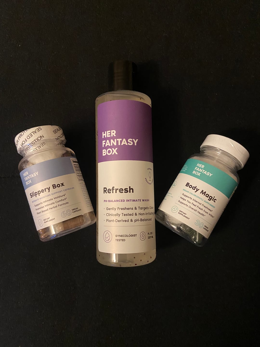 Customer photo review of Slippery Box - Extra Moisture Support Capsules