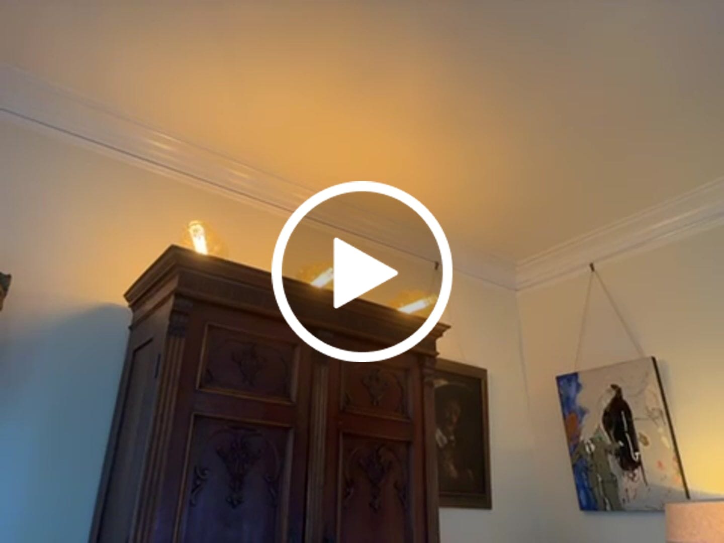 Customer video review of Triple Socket Black Pendant Light Lamp Cord for Lanterns, Switch, E26, 19 FT