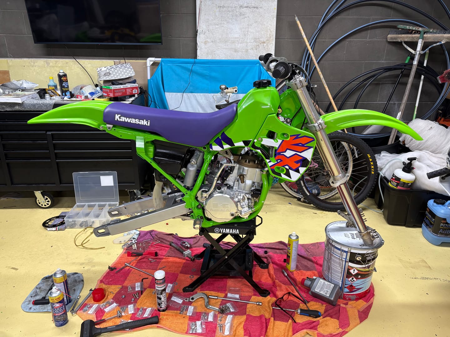 Customer photo review of 1986-2004 KX500 Two-Piece Billet Side Cover