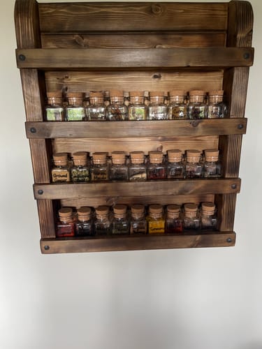 Customer photo review of Spice Jars With Cork Stopper