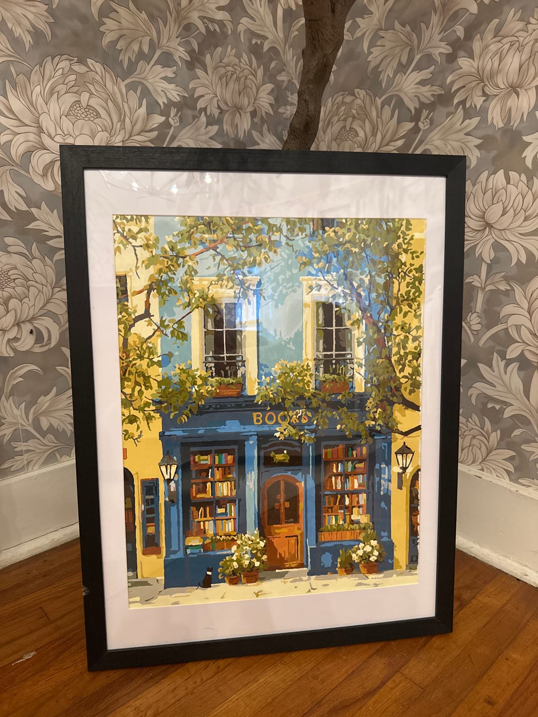 Customer photo review of The Blue Bookshop | Paint by Number