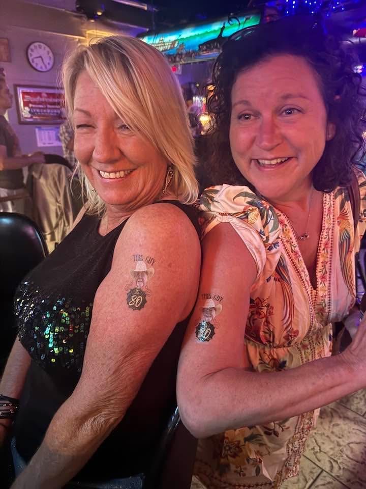 Customer photo review of This Guy's Birthday with Hands Custom Tattoo