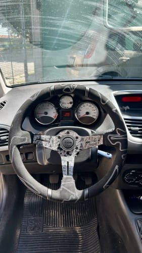 Customer photo review of Aftermarket Elite Black Steering Wheel