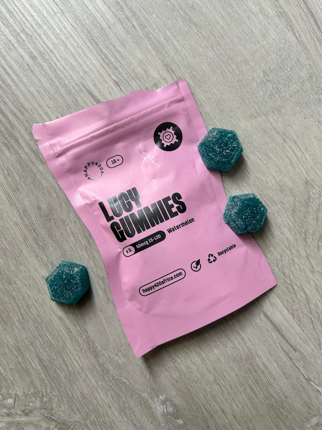 Customer photo review of Lucy Gummies - Watermelon