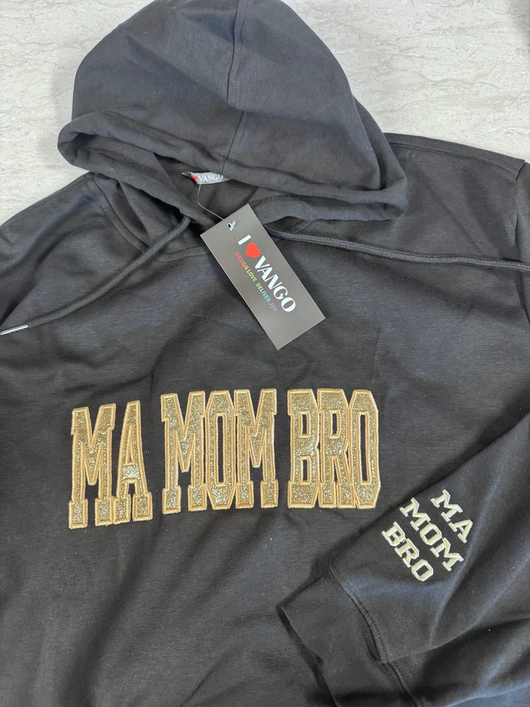 Customer photo review of Custom Embroidered Applique Glitter Mama Sweatshirt - Gift for Mom