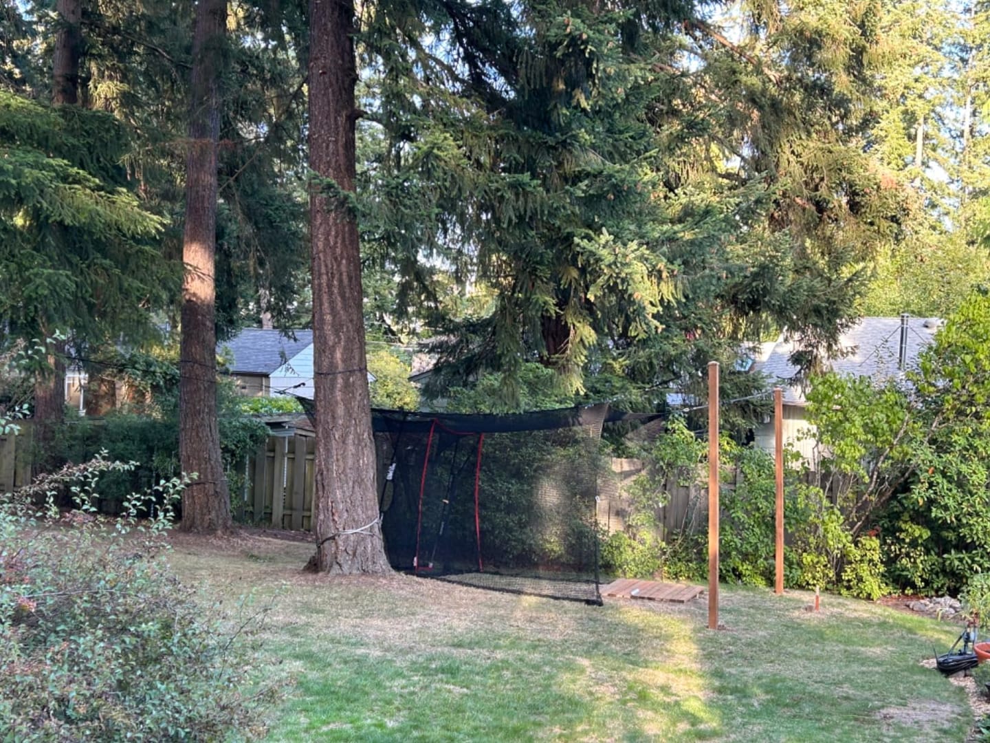 Customer photo review of White Golf Netting Material 10'x20' - Golf Hitting Net for Backyard