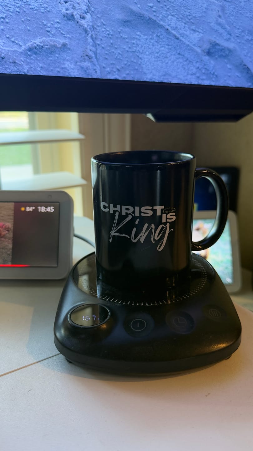 Customer photo review of Christ is King Mug
