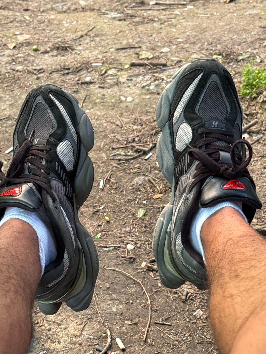 Customer photo review of New Balance 9060 'Black Castlerock Grey'