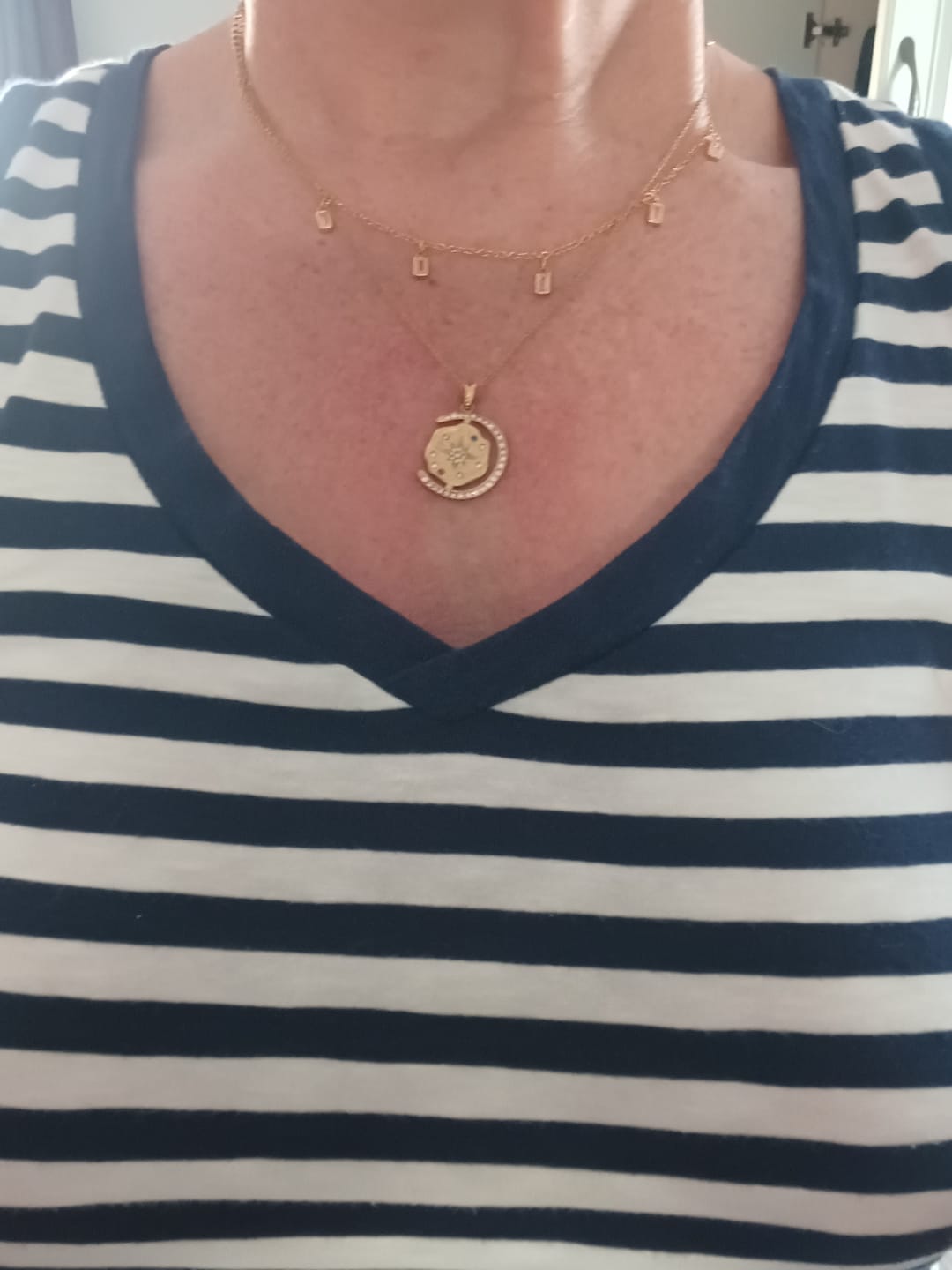 Customer photo review of My Sun, Moon & Stars Necklace 2.0