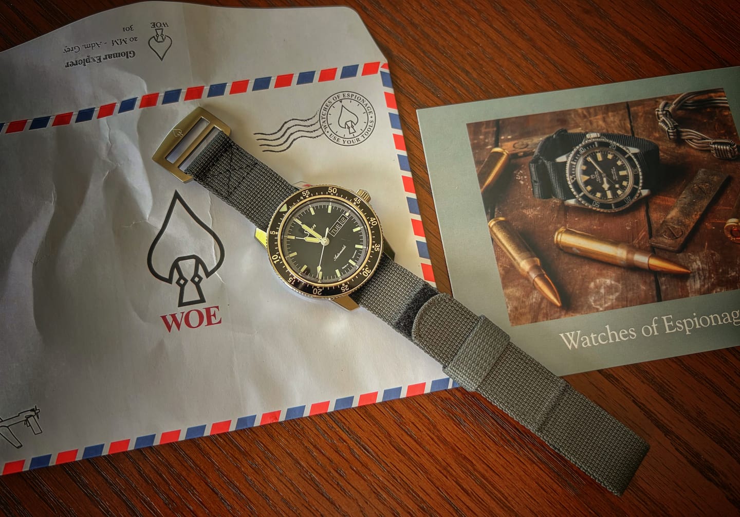 Customer photo review of Glomar Explorer - Hook And Loop Watch Strap