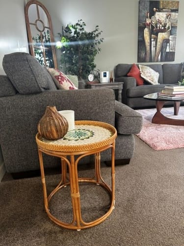 Customer photo review of Oasis Rattan Table