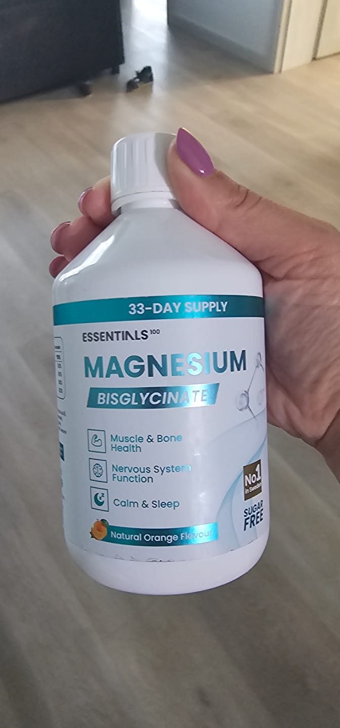 Customer photo review of Essentials 100 Magnesium Bisglycinate - skystas magnio bisglicinatas nervų sistemai ir raumenims, 500 ml