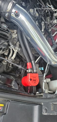 Customer photo review of Dodge Durango 3.6L Catch Can Kit
