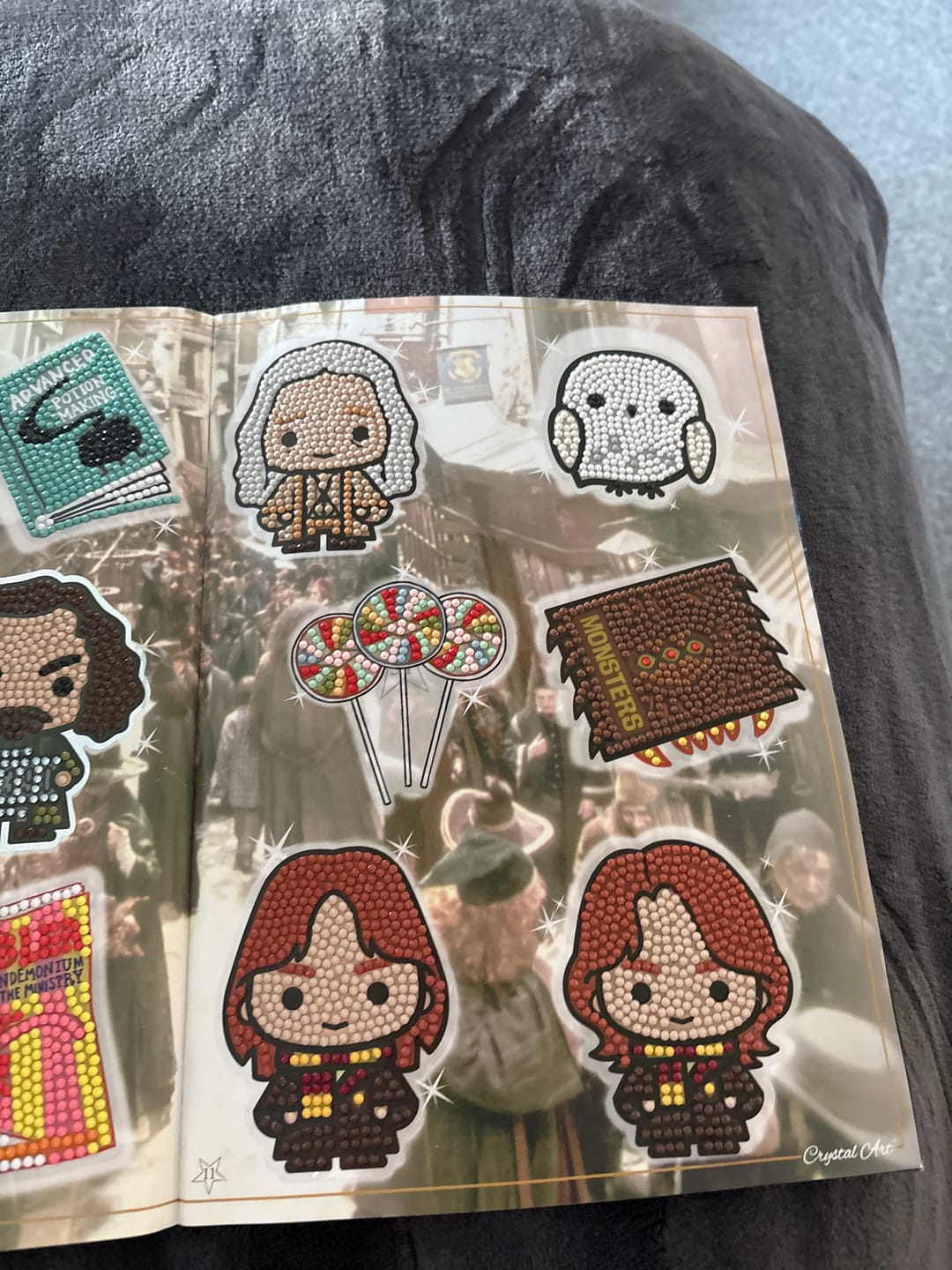 Customer photo review of Harry Potter Crystal Art Sticker Pack