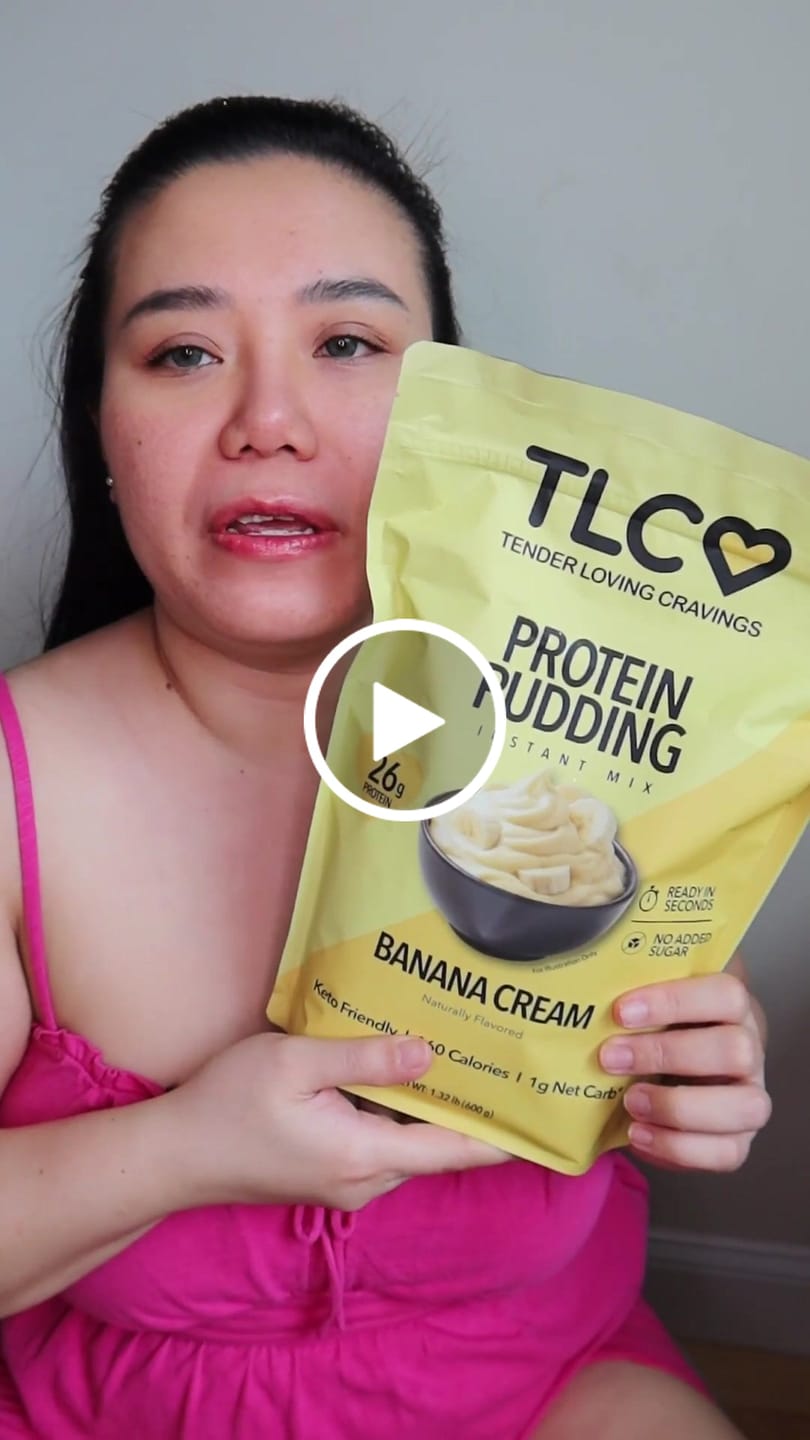 Customer video review of Protein Pudding Instant Mix Banana Cream