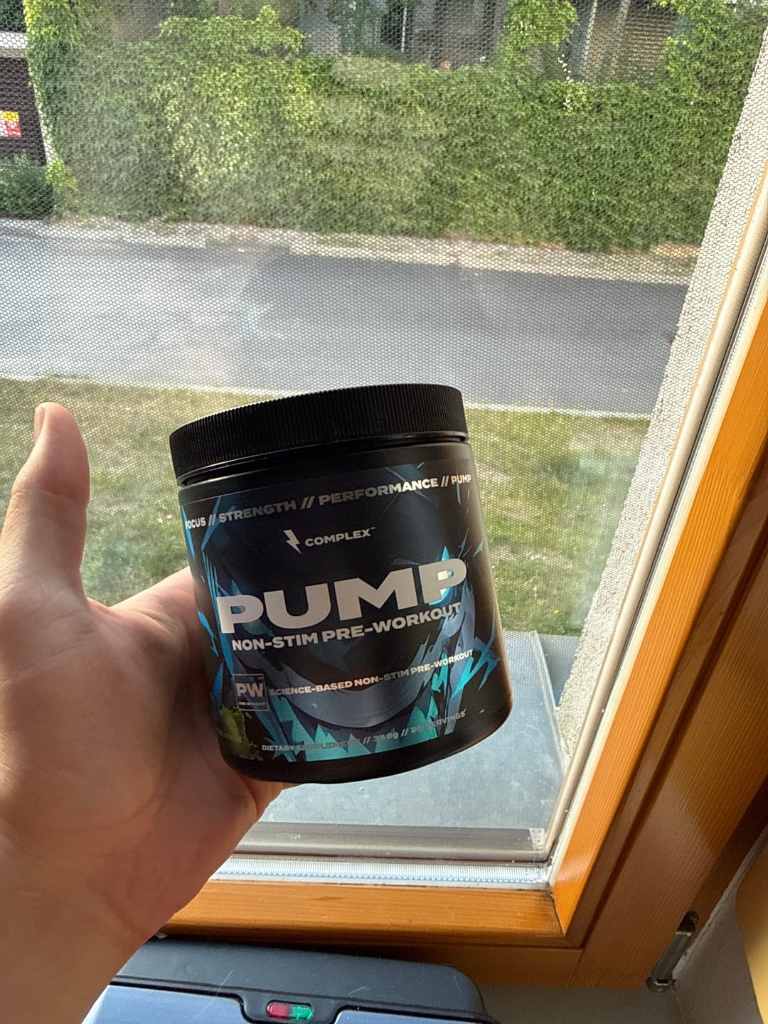 Customer photo review of Pump Non-Stim Pre-workout