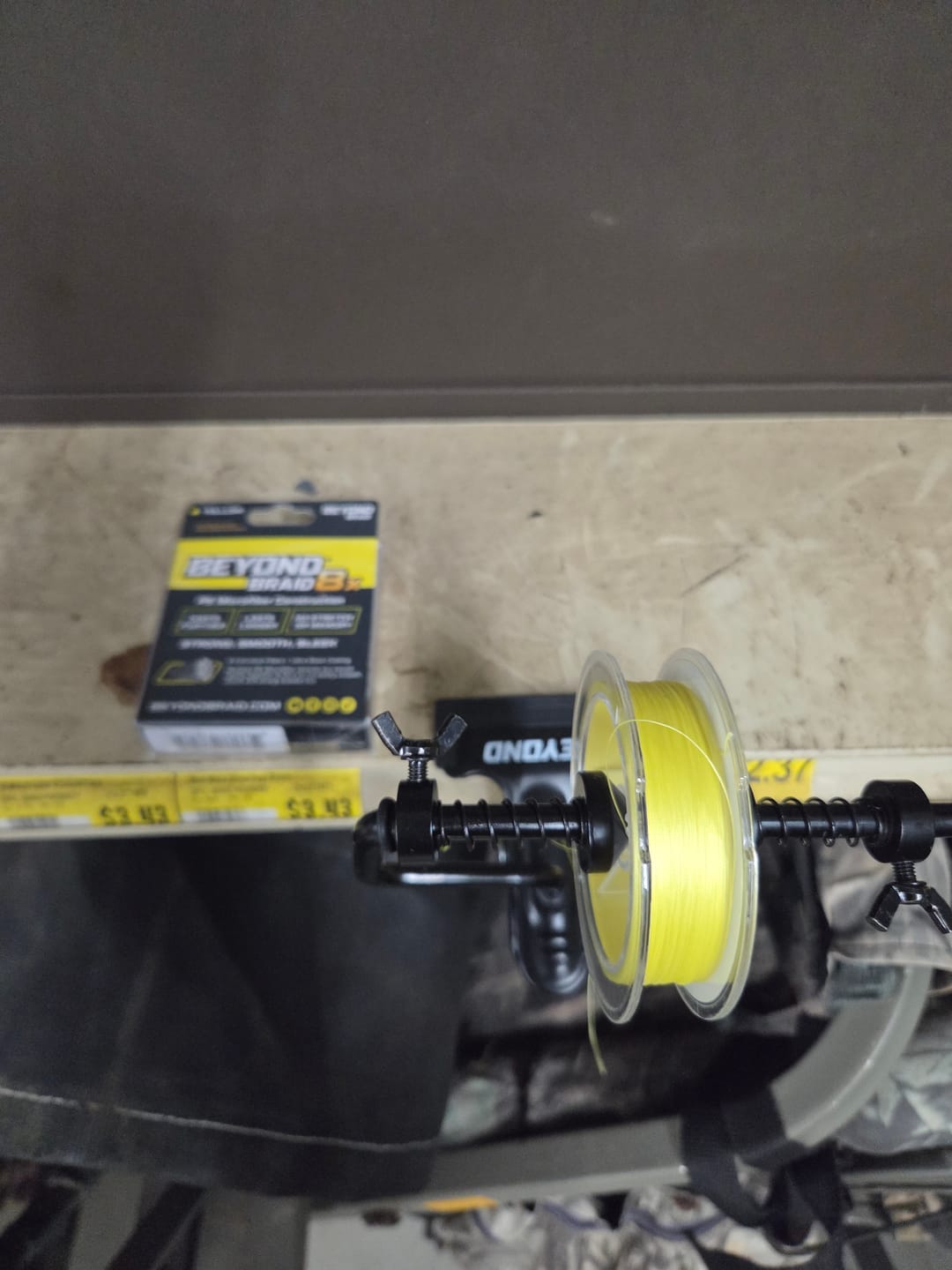 Customer photo review of Beyond Braid EZ Fishing Line Spooler