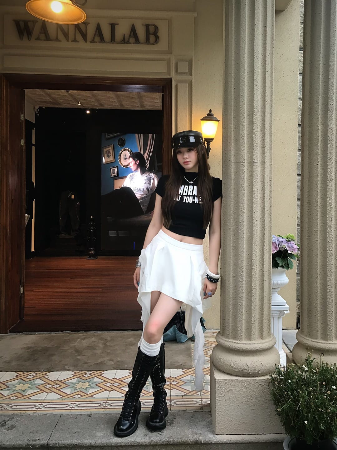 Customer photo review of WARDEN EDGE Asymmetrical Skirt with Lace Streamers