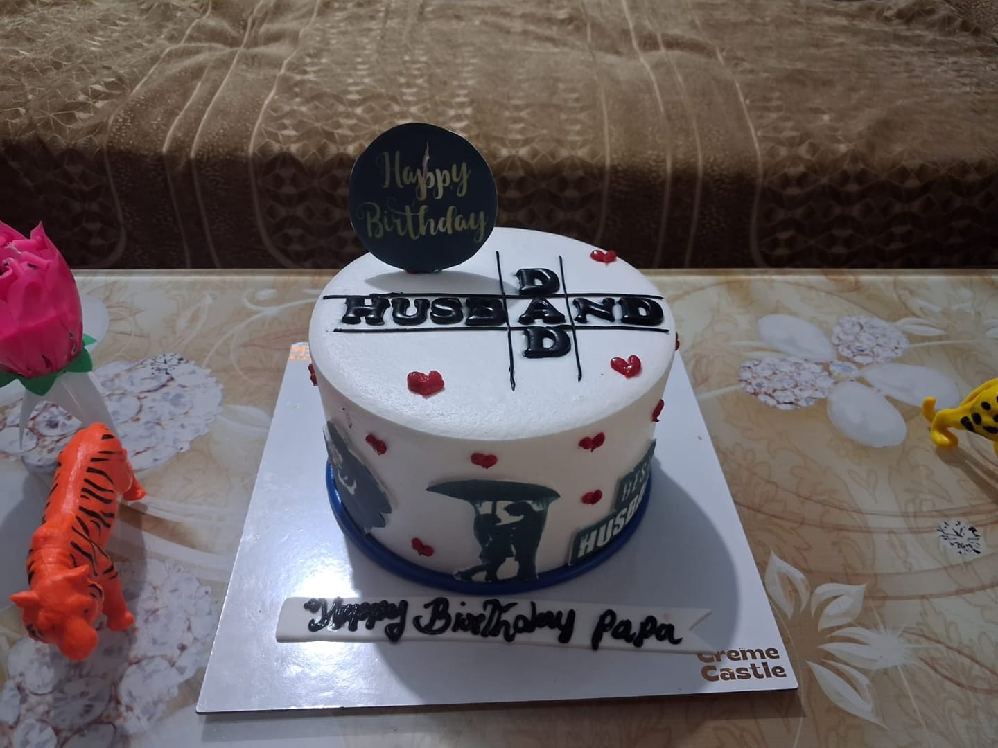 Customer photo review of Best Husband Theme Cake