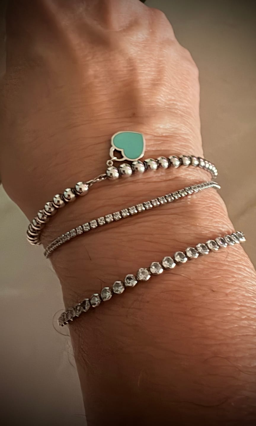 Customer photo review of Minimal Tennis Bracelet